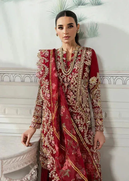 Saira Shakira Rosea Casual Pret 25 Haute Red Raw Silk – view 6 – Poshaq