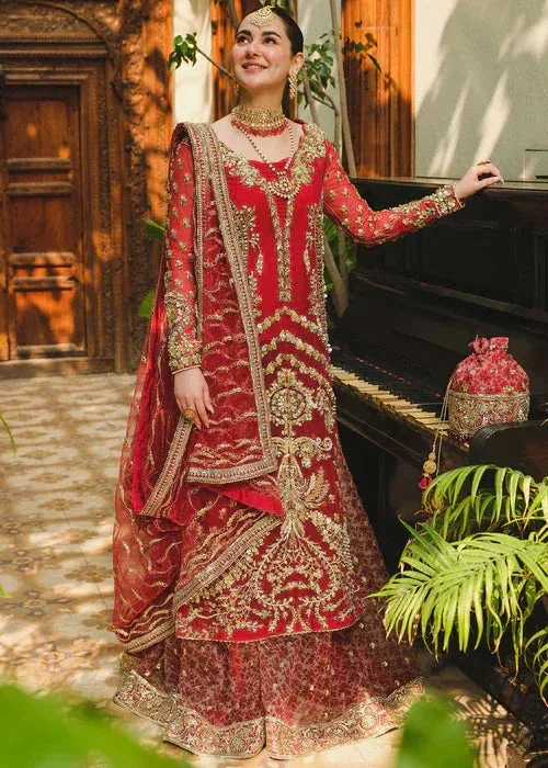 Saira Shakira Rosea Casual Pret 25 Red Net – view 3 – Poshaq