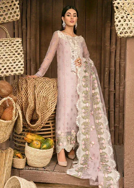 Saira Shakira Luxury Pret Baby Pink Organza – view 1 – Poshaq