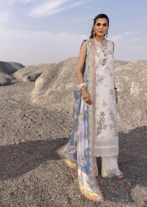 Saira Shakira Luxury Lawn 25 Off White Organza – view 2 – Poshaq