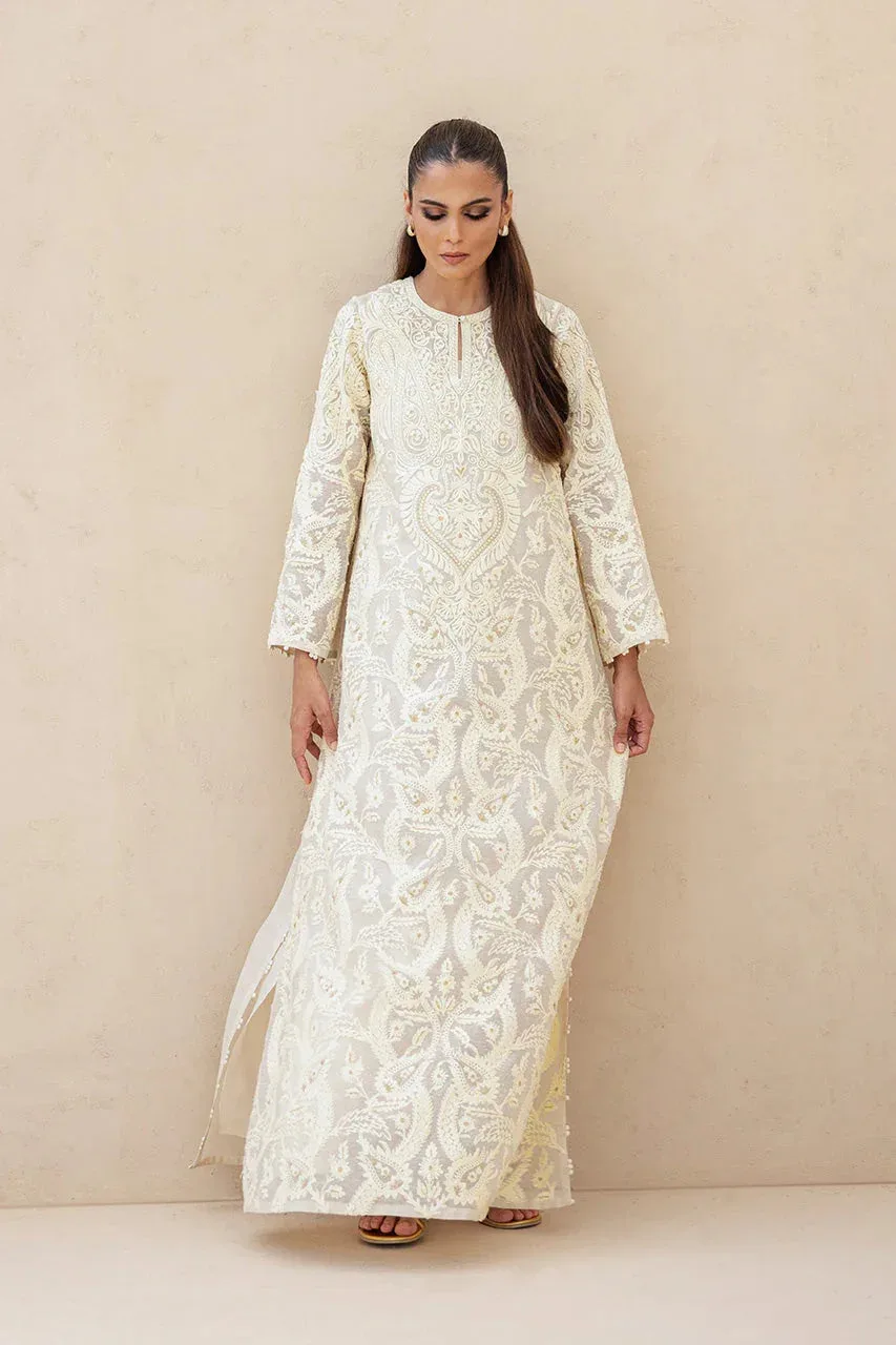 Sania Maskatiya The Winter Edit - Luxe Pret 25 Ivory – view 5 – Poshaq