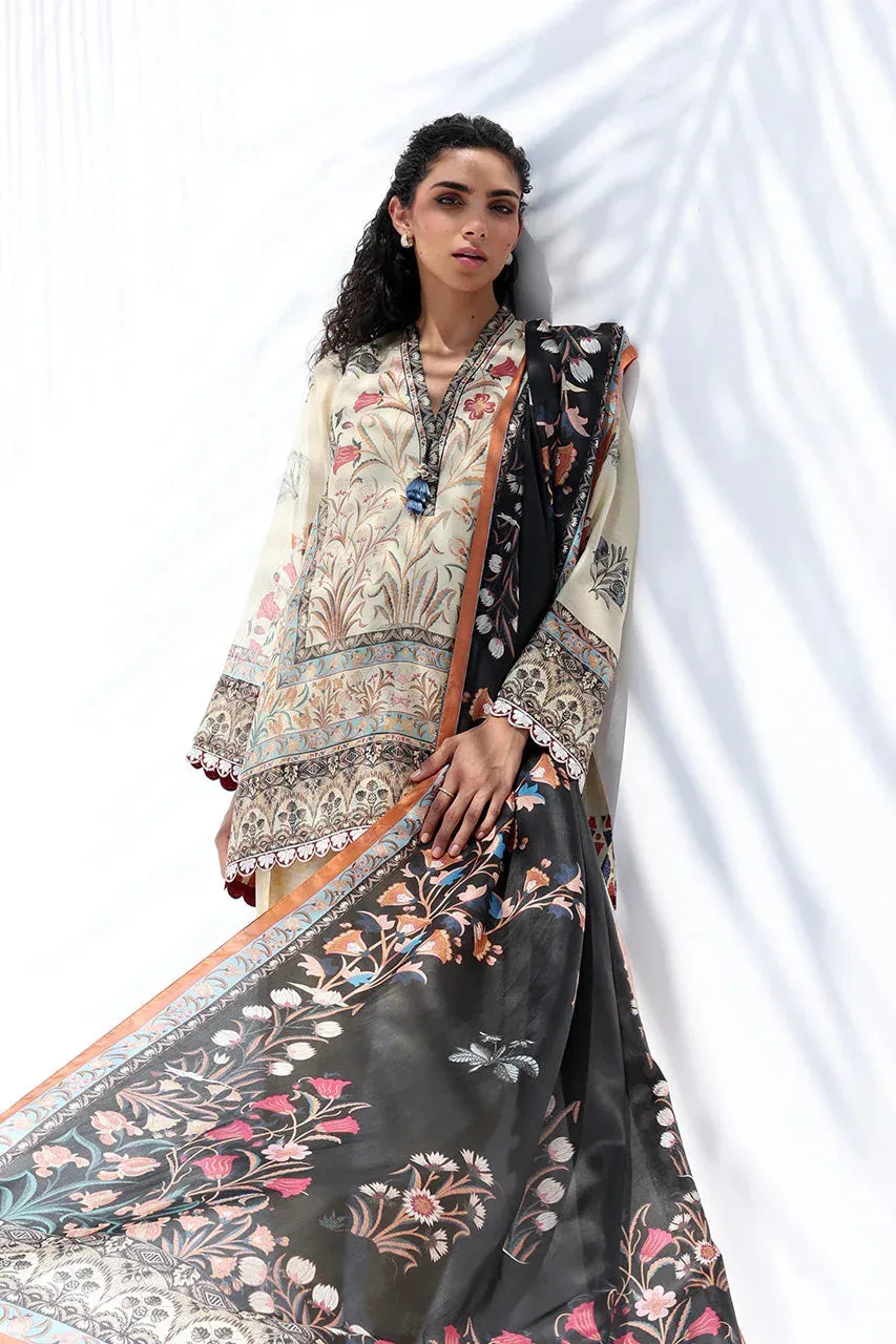 Sania Maskatiya The Winter Edit - Luxe Pret 25 Beige Raw Silk – view 1 – Poshaq