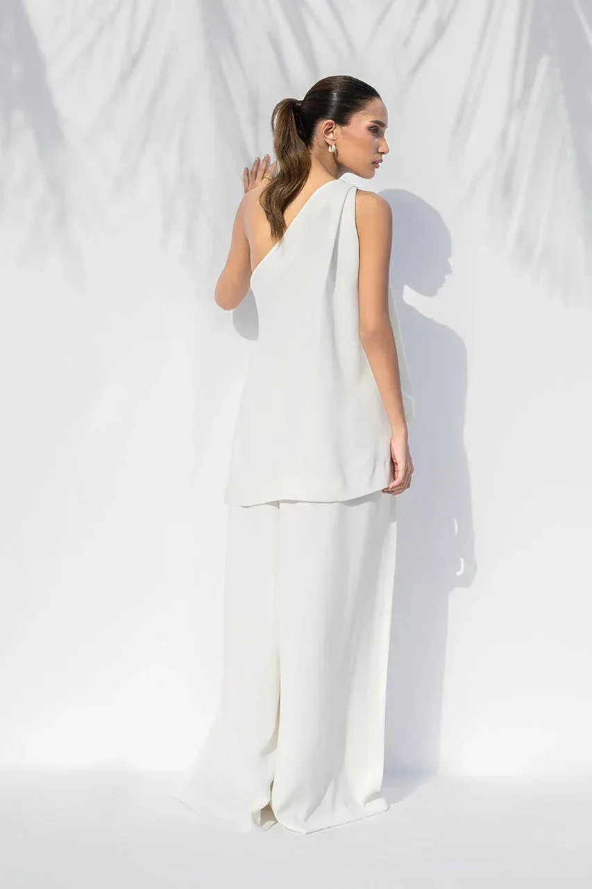 Sania Maskatiya The Winter Edit - Luxe Pret 25 Off White Crepe – view 2 – Poshaq