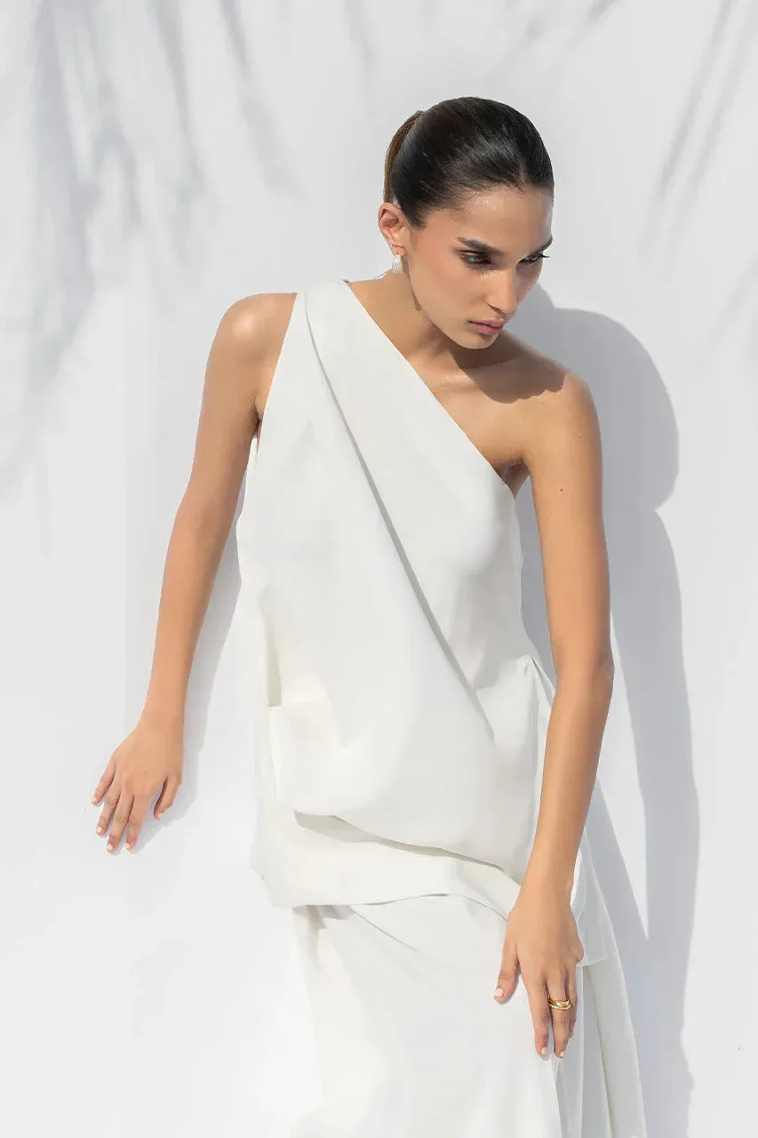 Sania Maskatiya The Winter Edit - Luxe Pret 25 Off White Crepe – view 3 – Poshaq
