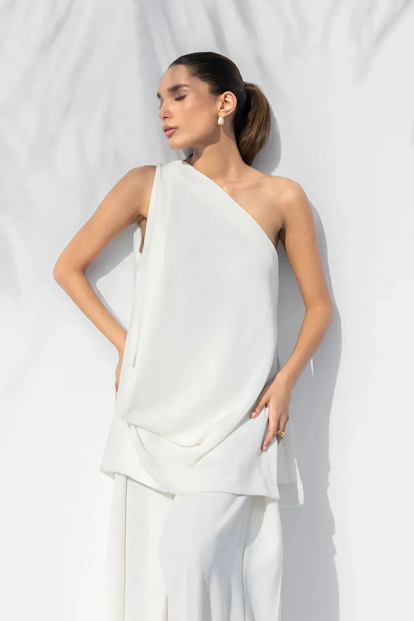 Sania Maskatiya The Winter Edit - Luxe Pret 25 Off White Crepe – view 4 – Poshaq