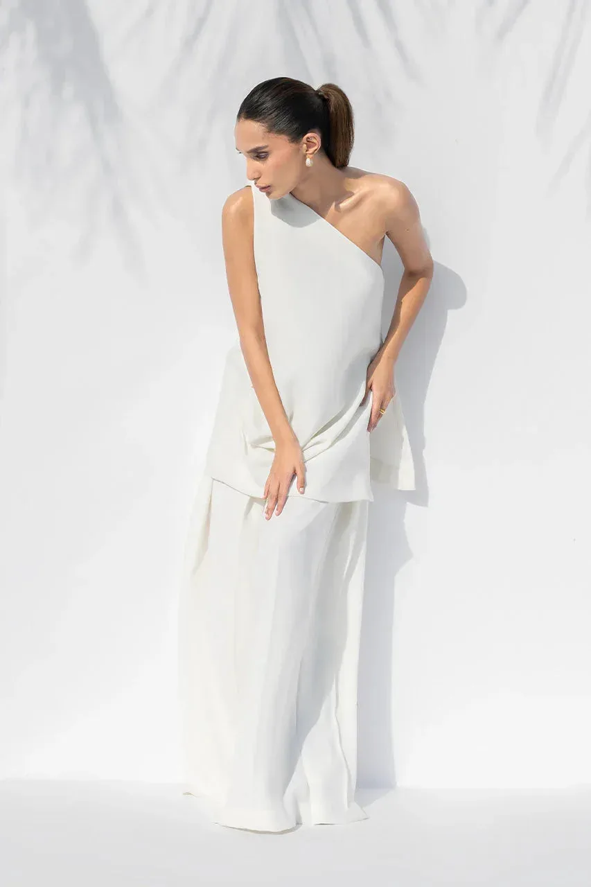 Sania Maskatiya The Winter Edit - Luxe Pret 25 Off White Crepe – view 5 – Poshaq