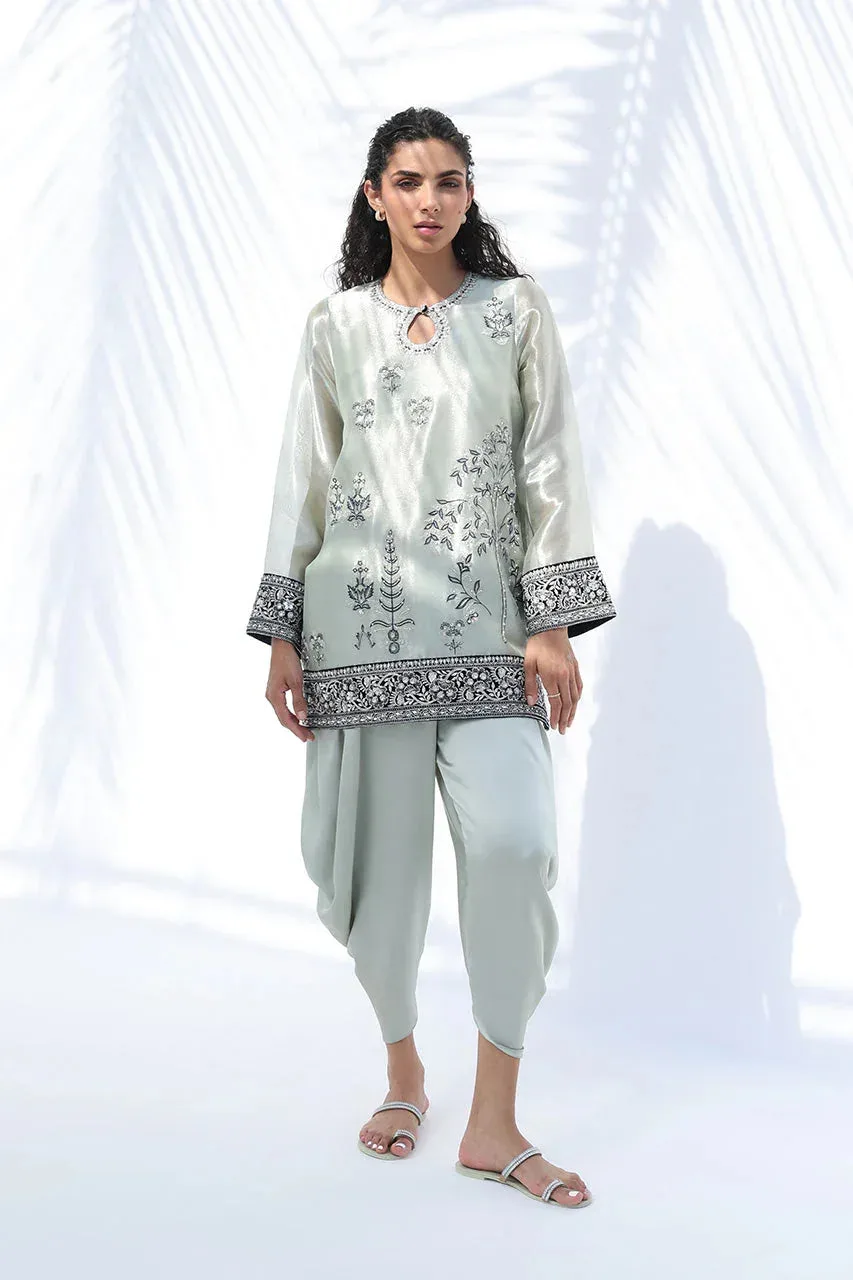 Sania Maskatiya The Winter Edit - Luxe Pret 25 Mint Velvet – view 1 – Poshaq