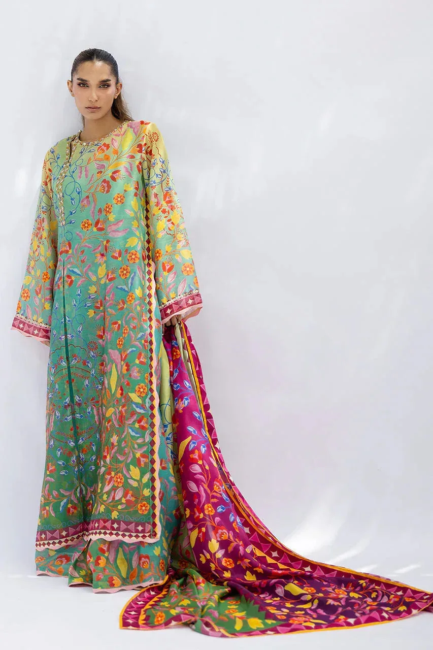Sania Maskatiya Fall Festive Glimmer Multi Cotton – view 3 – Poshaq