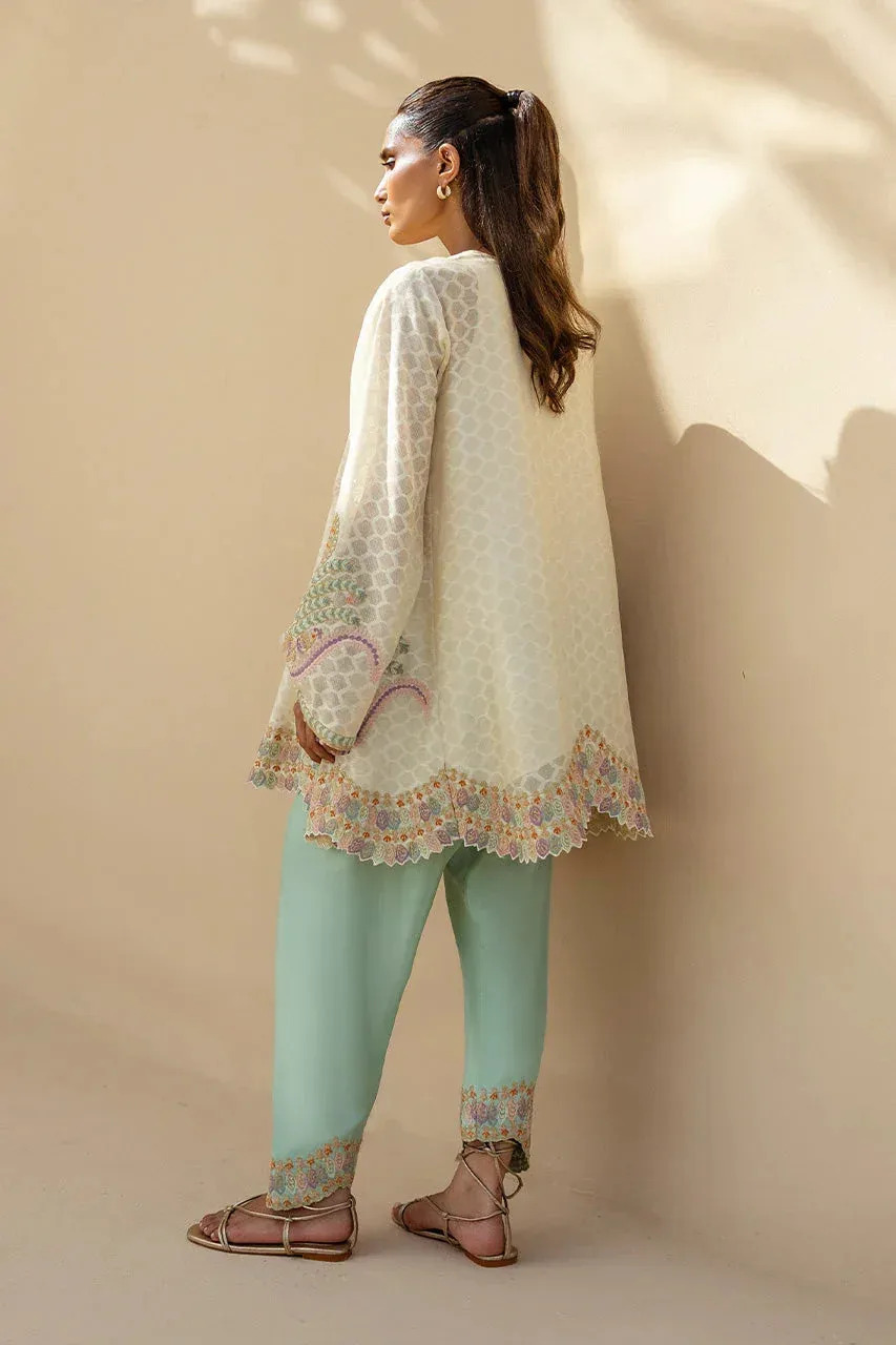 Sania Maskatiya Samara Luxe 25 Ivory – view 2 – Poshaq