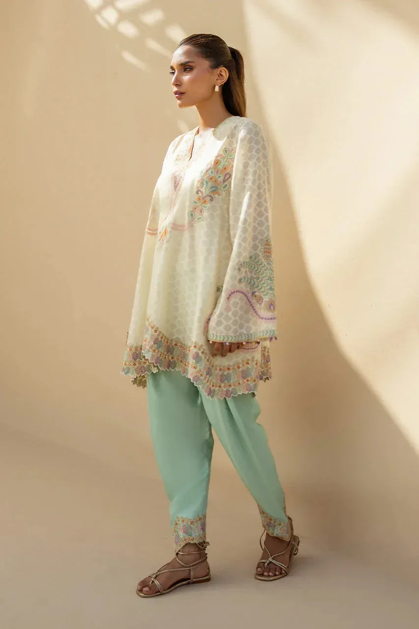 Sania Maskatiya Samara Luxe 25 Ivory – view 3 – Poshaq