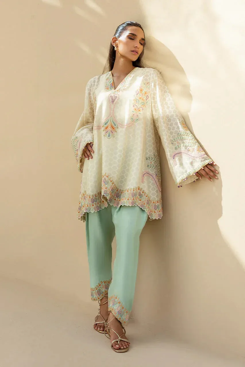 Sania Maskatiya Samara Luxe 25 Ivory – view 4 – Poshaq