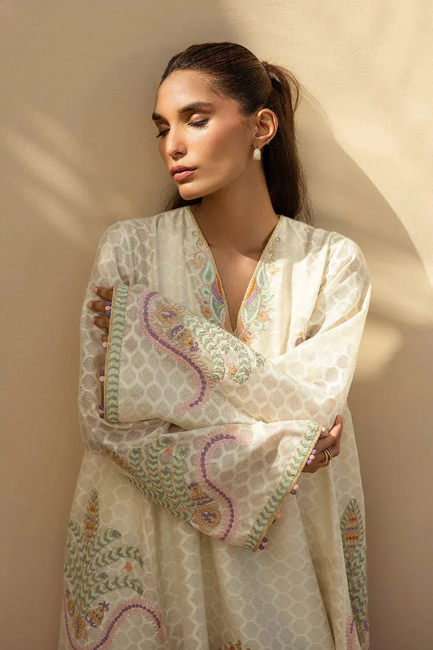 Sania Maskatiya Samara Luxe 25 Ivory – view 6 – Poshaq