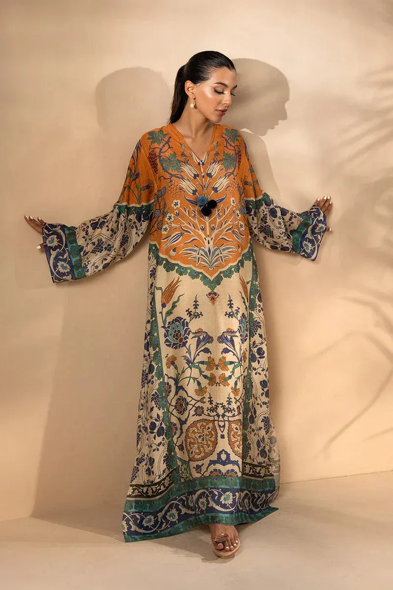 Sania Maskatiya Mirra Luxury Pret 25 Apricot Orange Cotton – view 1 – Poshaq
