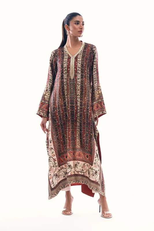 Sania Maskatiya Eid Collection Cream – view 1 – Poshaq