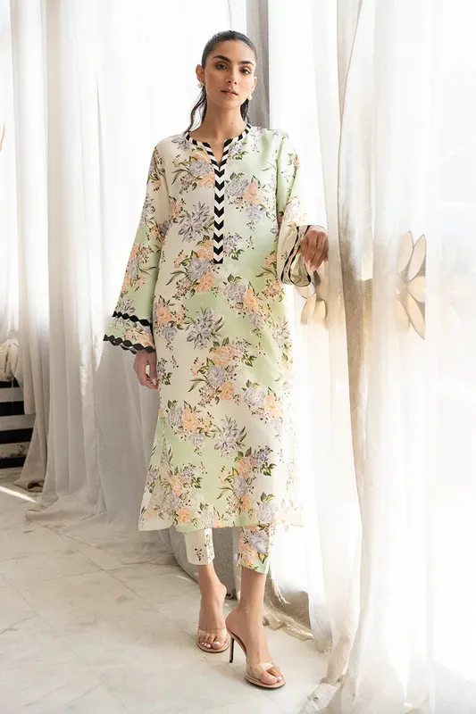 Sania Maskatiya Eid Collection Black Raw Silk – view 1 – Poshaq