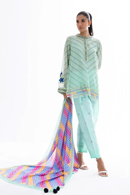 Sania Maskatiya Eid Collection Cotton – view 1 – Poshaq