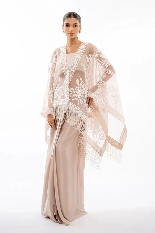 Sania Maskatiya Eid Collection Organza – view 1 – Poshaq