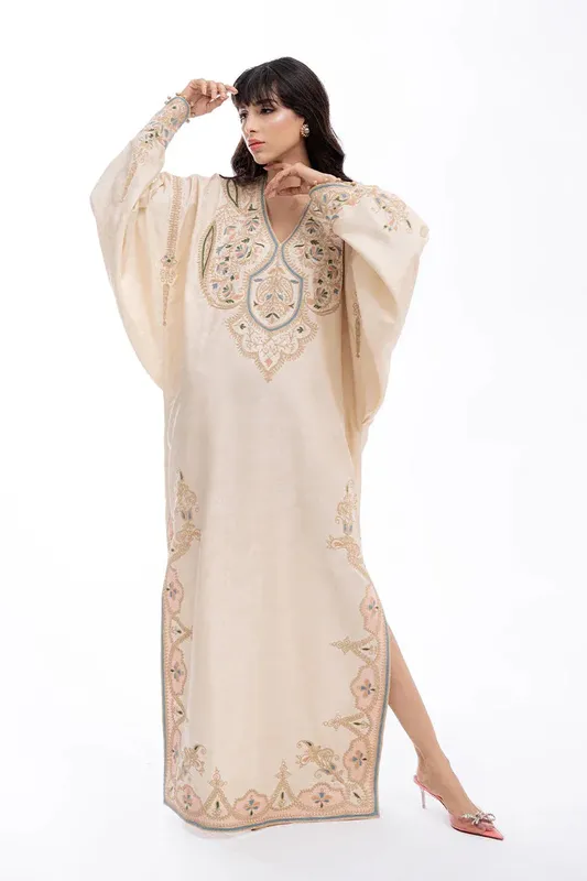 Sania Maskatiya Eid Collection Cream – view 1 – Poshaq