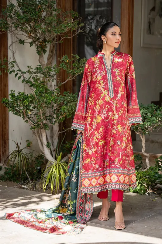 Sania Maskatiya Eid Collection Cream Silk – view 1 – Poshaq