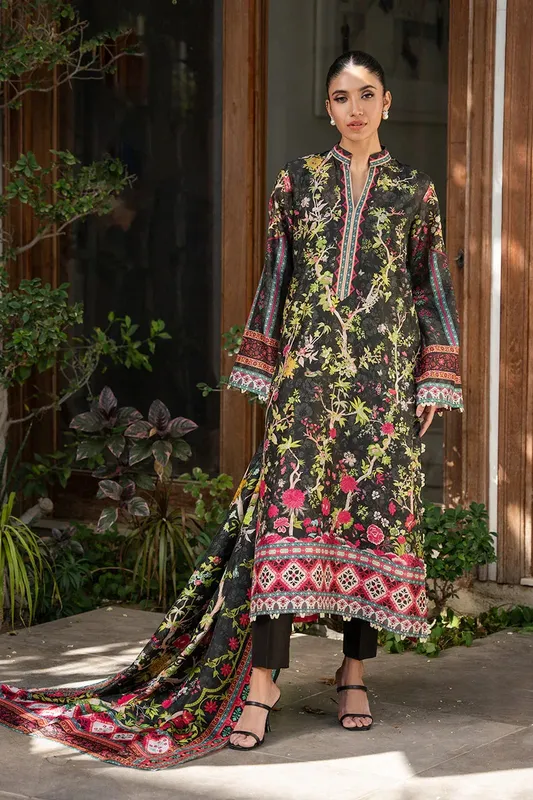 Sania Maskatiya Eid Collection Cream Silk – view 1 – Poshaq