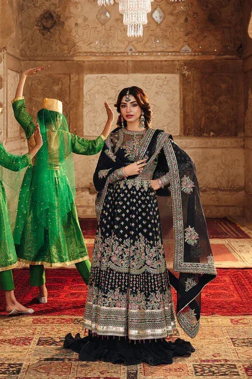 Saad Shaikh Silsila Formals 25 Black Raw Silk – view 1 – Poshaq