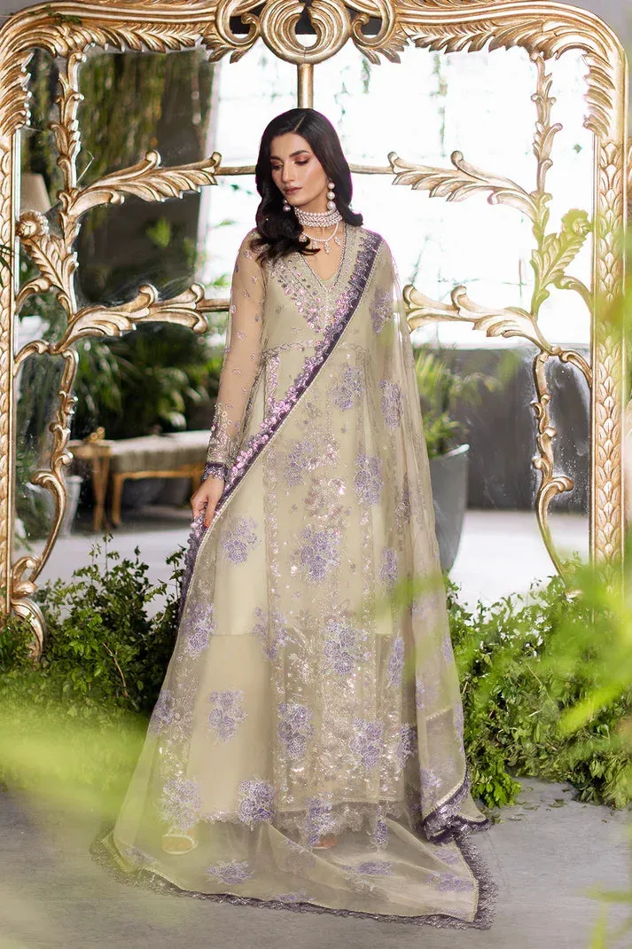 Saad Shaikh Flurie Formals Green White Raw Silk – view 1 – Poshaq