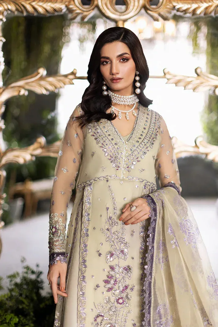 Saad Shaikh Flurie Formals Green White Raw Silk – view 3 – Poshaq