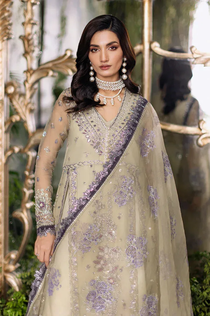 Saad Shaikh Flurie Formals Green White Raw Silk – view 7 – Poshaq