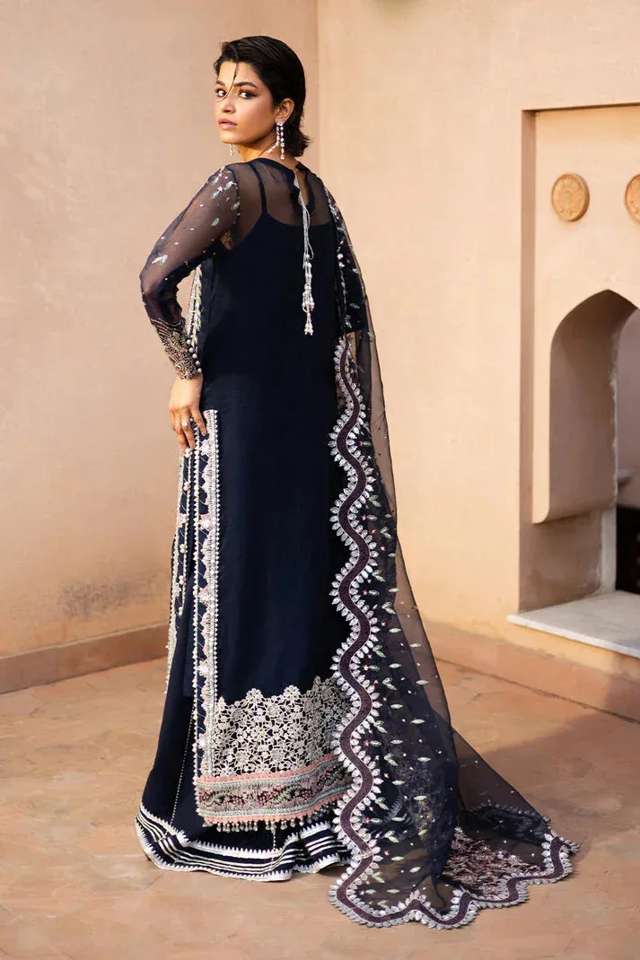 Saad Shaikh Jahan Festive Collection Black Raw Silk – view 2 – Poshaq