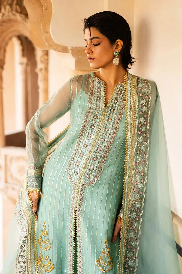 Saad Shaikh Jahan Festive Collection Sky Blue Raw Silk – view 6 – Poshaq