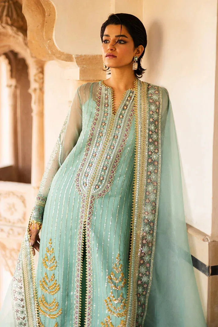 Saad Shaikh Jahan Festive Collection Sky Blue Raw Silk – view 7 – Poshaq
