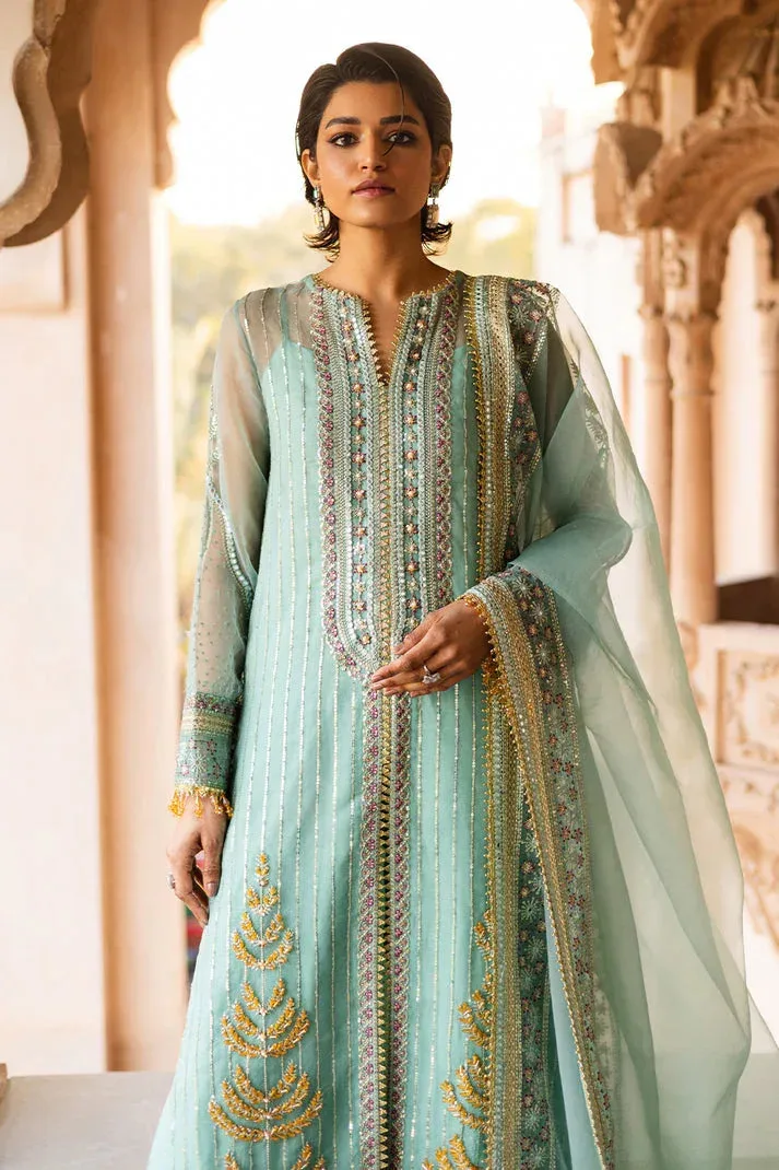 Saad Shaikh Jahan Festive Collection Sky Blue Raw Silk – view 9 – Poshaq