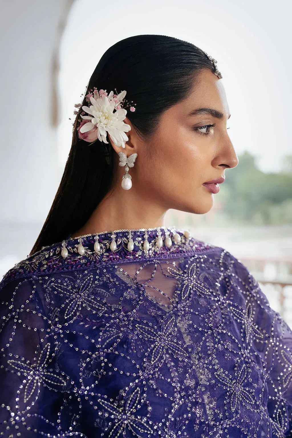 Saad Shaikh Silsila Festive Collection Blue Raw Silk – view 6 – Poshaq