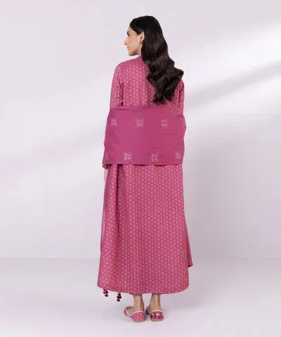 Sapphire Eid Collection Fuchsia Cambric – view 2 – Poshaq