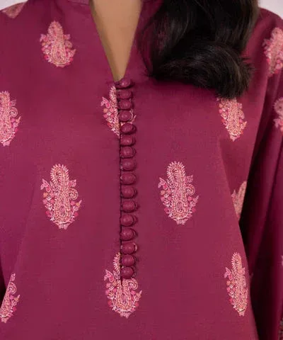 Sapphire Eid Collection Maroon Chiffon – view 3 – Poshaq