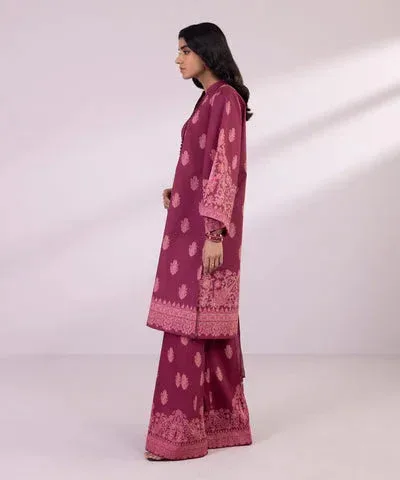Sapphire Eid Collection Maroon Chiffon – view 4 – Poshaq