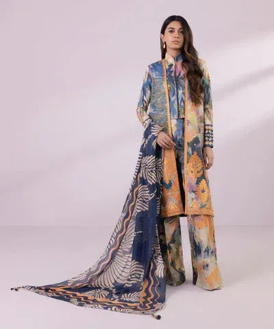 Sapphire Eid Collection Multi Cambric – view 1 – Poshaq