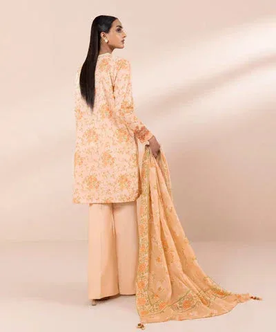 Sapphire Eid Collection Peach Cambric – view 2 – Poshaq