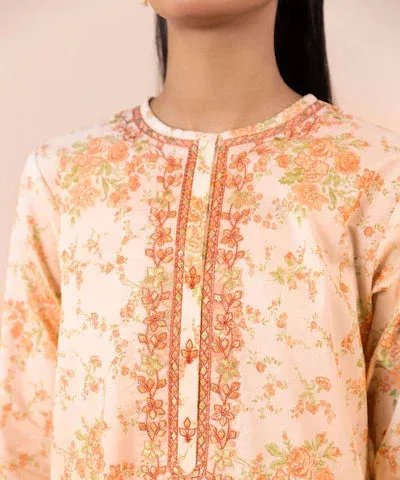 Sapphire Eid Collection Peach Cambric – view 3 – Poshaq