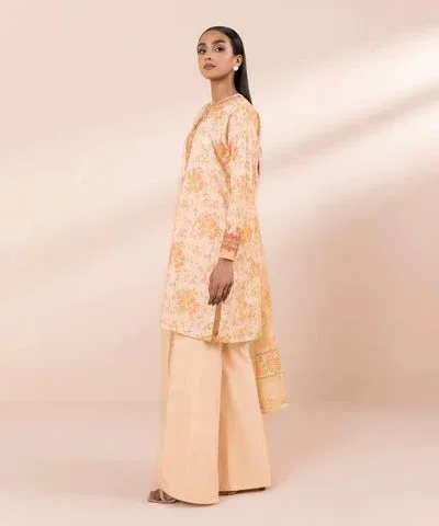 Sapphire Eid Collection Peach Cambric – view 4 – Poshaq
