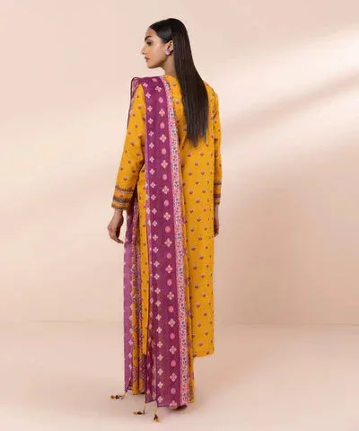 Sapphire Eid Collection Yellow Cambric – view 2 – Poshaq