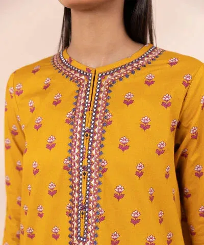 Sapphire Eid Collection Yellow Cambric – view 3 – Poshaq
