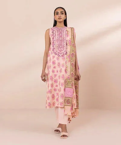 Sapphire Eid Collection Pink Cambric – view 1 – Poshaq