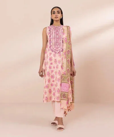 Sapphire Eid Collection Pink Cambric – view 1 – Poshaq