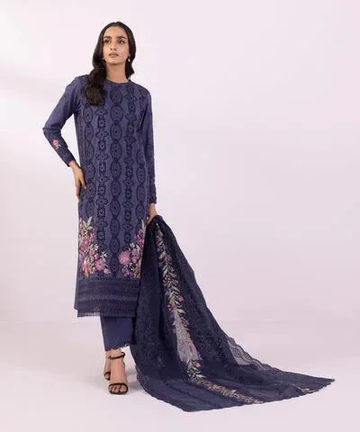 Sapphire Eid Collection Blue Cambric – view 1 – Poshaq