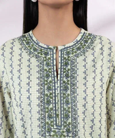Sapphire Eid Collection Off White Cambric – view 3 – Poshaq