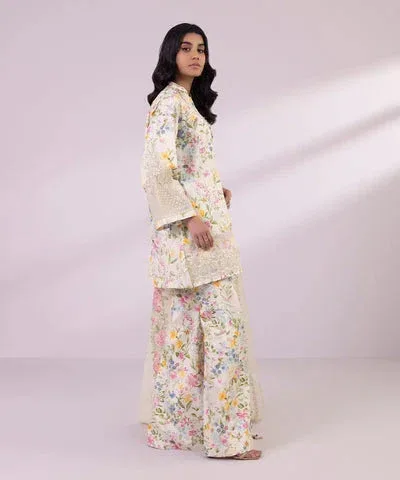 Sapphire Eid Collection Ivory Cambric – view 4 – Poshaq