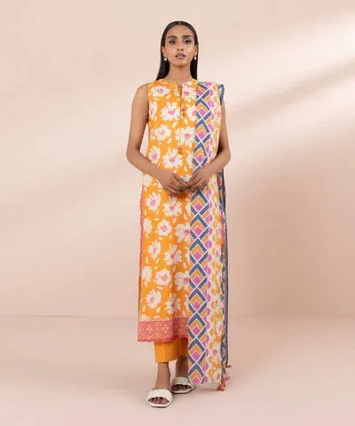Sapphire Eid Collection Orange Cambric – view 1 – Poshaq