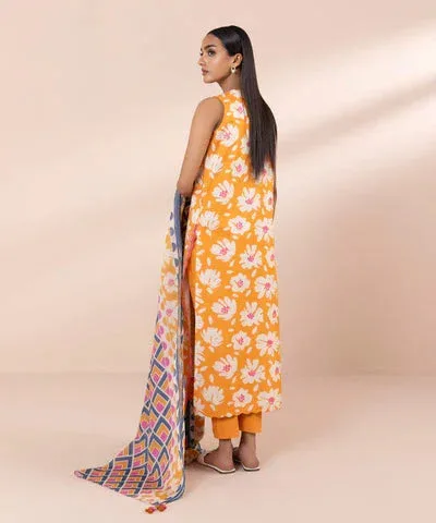 Sapphire Eid Collection Orange Cambric – view 2 – Poshaq