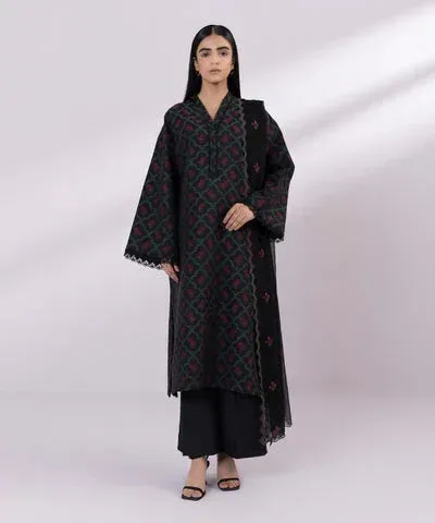 Sapphire Eid Collection Black Jacquard – view 1 – Poshaq